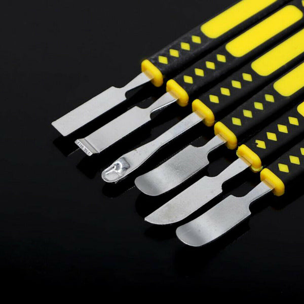 6PCS Metal Crowbar Set Electronic Repair Tools Boot Stick Mobile Phone Digita AU