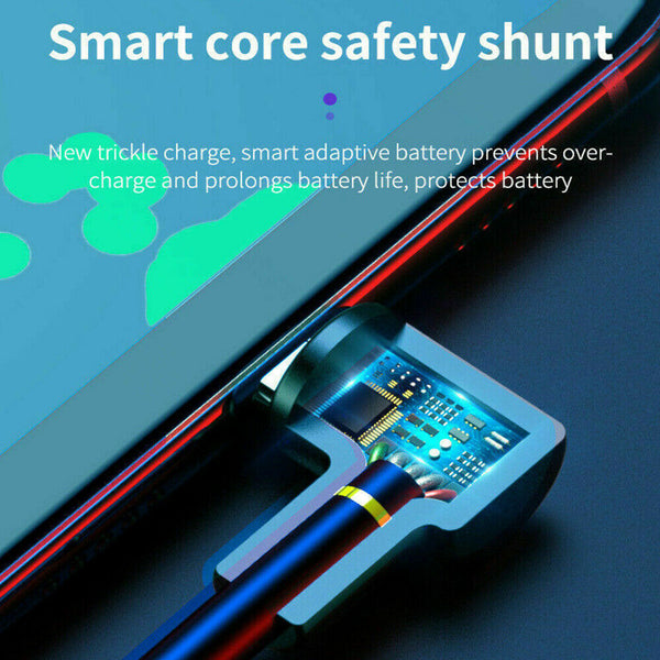 1/2PC 5A 1/2/3M Type C Fast Charging Cable 90 Degree USB C Cable for Samsung S10