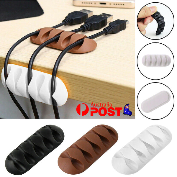 Cable Reel Wire Organizer Desktop Clips Cord Management Headphone Wire Holder