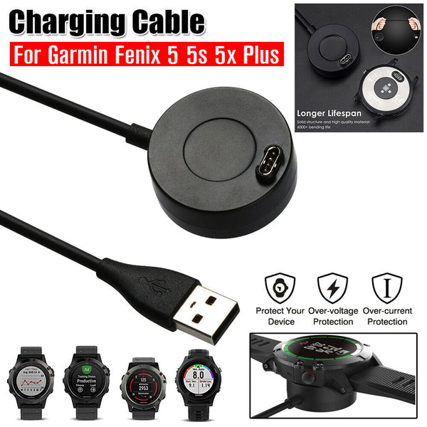 Watch Charger Charging Cable Cradle Cord Magnetic For Garmin Fenix 5 5s 5x Plus