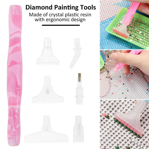 6 Heads Diamond Painting Tool Box 5D Diamond Accessories Art Crafts Pen Set Diy