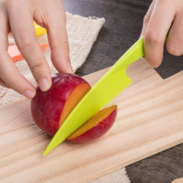 3pcs Plastic Knife Set Fruit Vegetable Lettuce Salad Bread Cheese Dessert Cutter