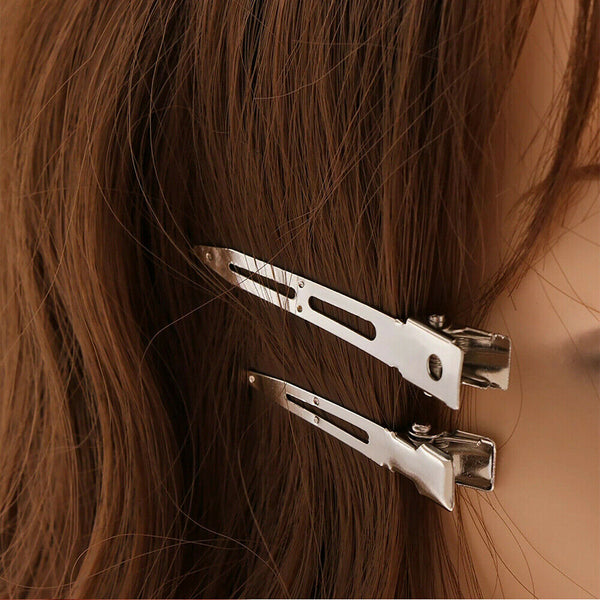 6-54 Hairdressing Sectioning Hair Clips Duck Bill Hairpin Salon Metal Curl Clips