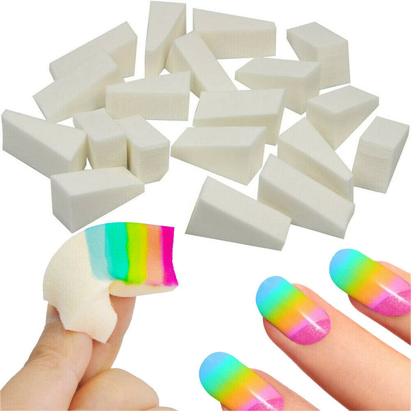 Makeup Sponge Cosmetic Wedges Nail Art Blend Foundation Contour Facial Puff AU