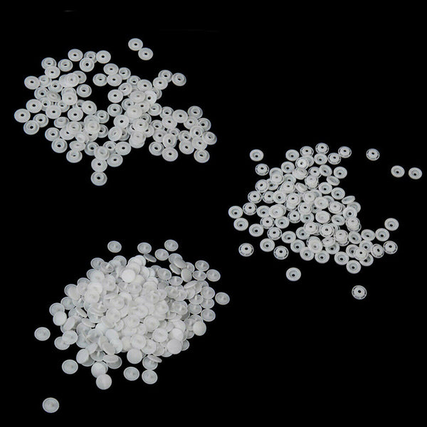 100Sets 12mm T5 White Plastic Resin Press Studs Snap Button Fasteners Popper AU