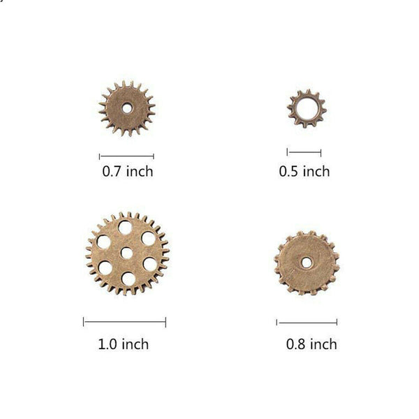 100g Watch Parts forSteampunk Cyberpunnk Cogs Gears DIY Jewelry Making Craft Art