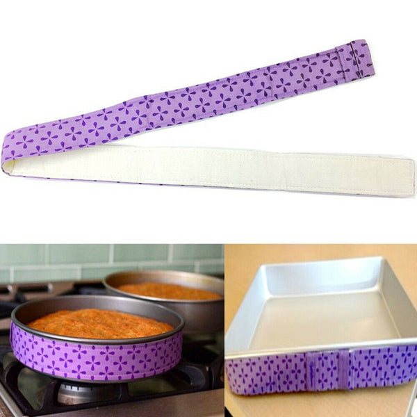 2/4Pcs Cake Pan Strips Heat Protection Belt Bake Pan Even Strip DIY Baking Tool