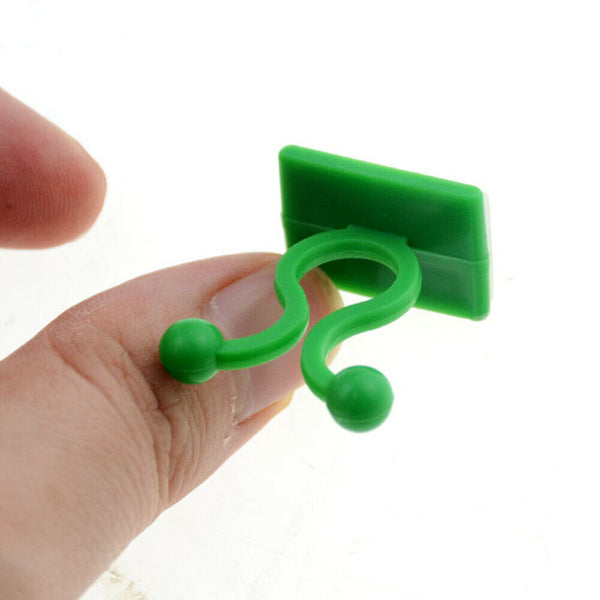 100Pcs Plant Climbing Wall Clips Self-Adhesive Invisible Plants Holder Hook Home