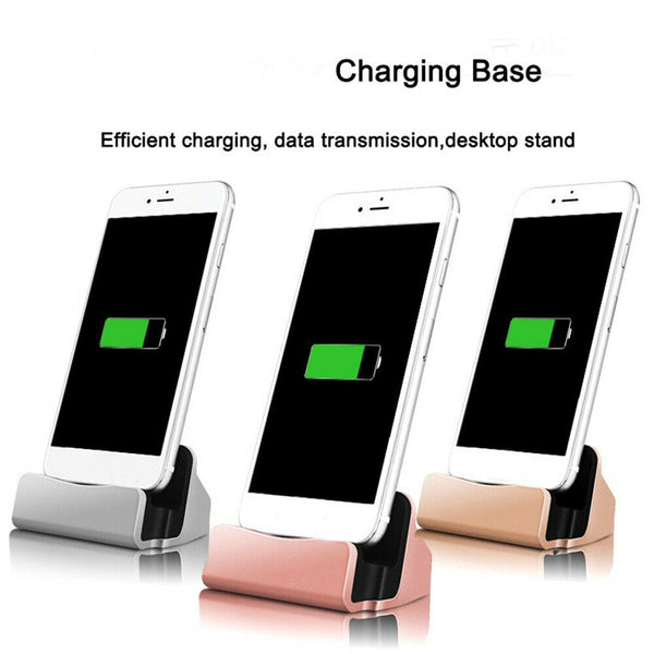 Fast Charging Station Dock Stand Desktop Charger Holder for iPhone 7/8 XS 11 12