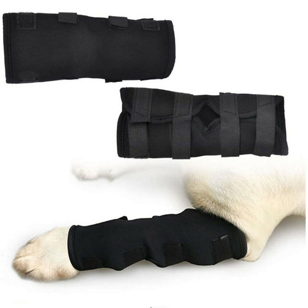 S/M/L/XL Pet Dog Knee Support Brace Hock Protector Rear Leg Compression Wrap