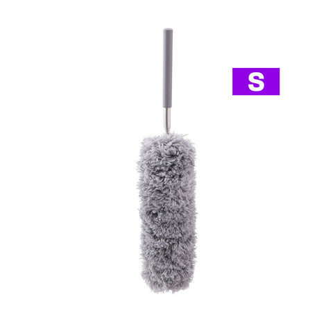 S/L Long Telescopic Feather Duster Extending Handle Home Cleaner Dust Brush Tool