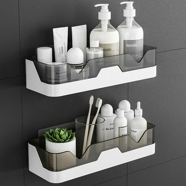 Wall Mount Big Shower Caddy Bathroom Storage Shelf Holder Rack Organiser Kitchen