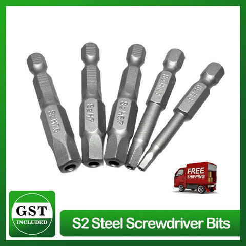 5 Piece Set S2 Steel Screwdriver Bits Accessories Bit Equipement Pentagonal 50mm