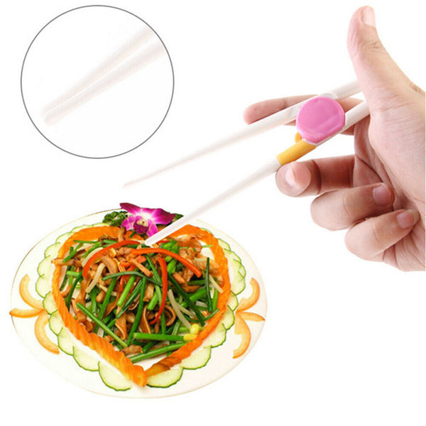 Chopsticks Adult Baby Children Beginners Training Learning Reusable Helper AU