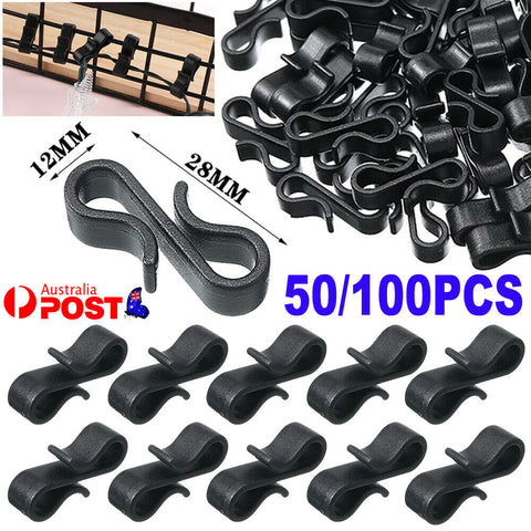 50/100pcs Led Fairy Lights Gutter Hooks Heavy Duty Clips Party Led Fairy Light