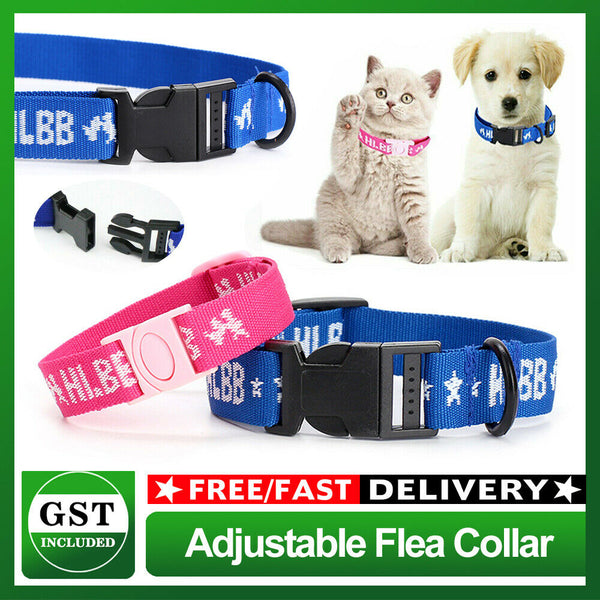 Adjustable Dog Cat Flea Collar Kill Repel Flea Egg Mosquitoe Anti Tick Necklace