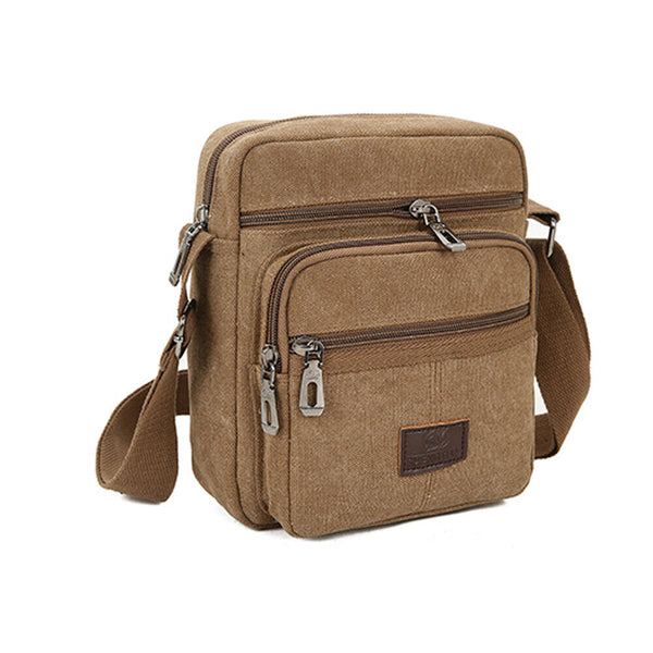 New Retro Men Canvas Shoulder Messenger Bag Crossbody Satchel Travel Man Bag AU