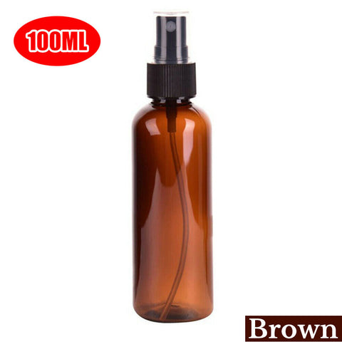 1-100x Empty Plastic Mist Spray Bottles for Perfume Essential Oil Shampoo Lotion