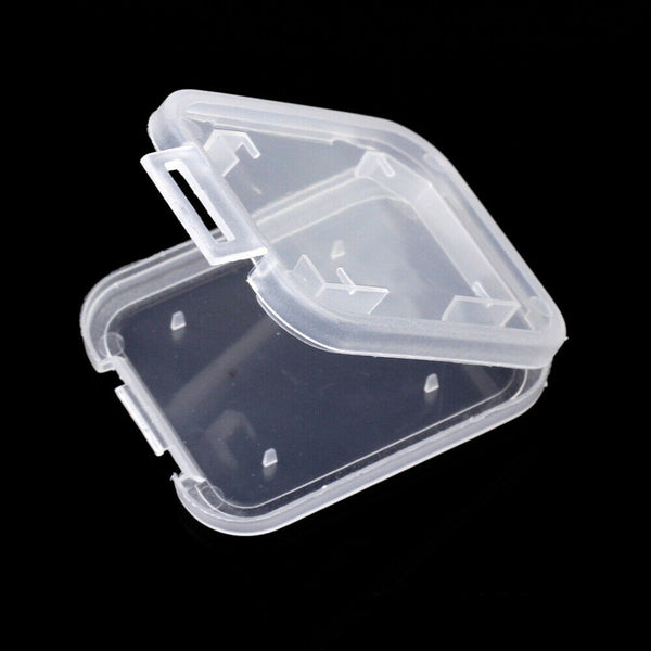 10Pcs SD SDHC Memory Card Case Box Storage Hard Plastic Transparent Holder