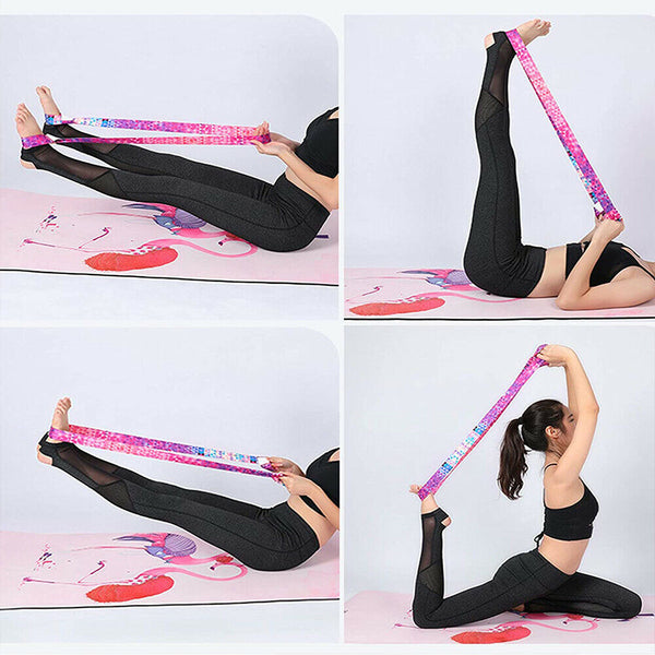 Yoga Mat Strap Belt Adjustable Shoulder Sports Exercise Stretch Carry Sling