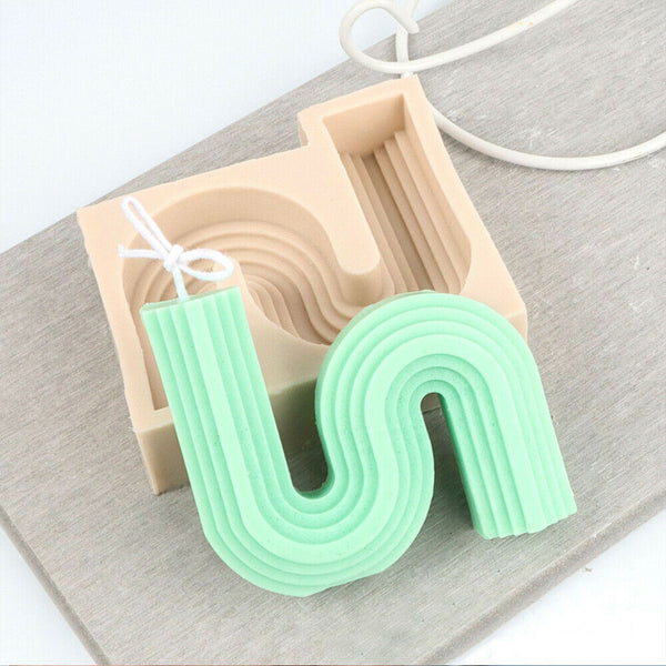 3D Candle Mould Geometric Shape DIY Wax Model Candle Silicone Mold Home Decor