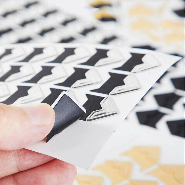 2022 120Pcs Self-Adhesive Photo Frame Corner Sticker Decor Craft Scrapbook