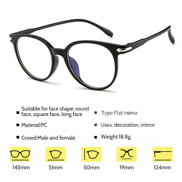 Blue Light Blocking Glasses Spectacles Anti Eyestrain Eyewear Protector NEW