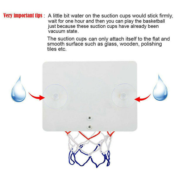 Kids Children Indoor Mini Basketball Hoop Net Toy Door Wall Mounted Pump Dunk