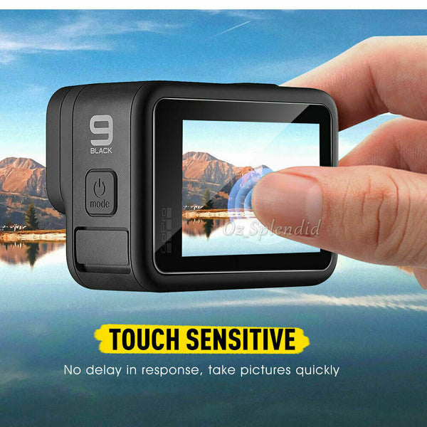 For GoPro Hero 9/10 Black Tempered Glass Protective Lens Screen Protector 3in1