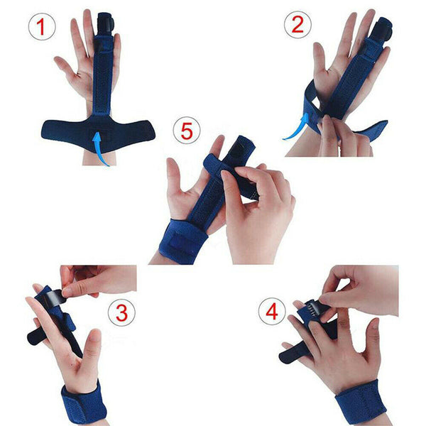 Trigger Finger Splint Support Brace Fracture Recovery Corrector Fix Pain Relief