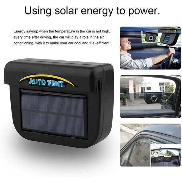 Solar Power Air Vent Vehicle Car Window Auto Fan Ventilator Exhaust Ventilation