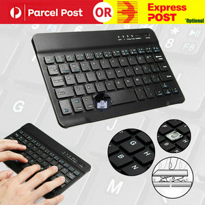 Ultra Slim Bluetooth Wireless Keyboard For Apple iPad iPhone Android Windows