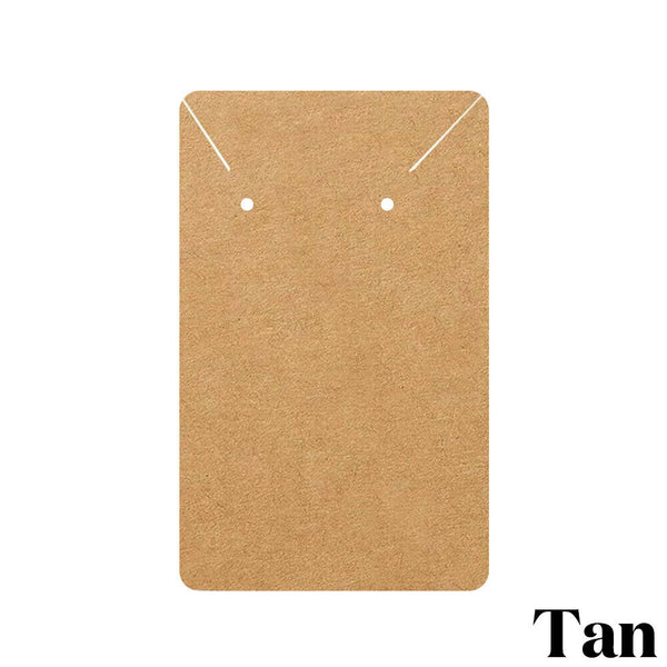 40PCS Jewellery Cardboard Display Cards Necklace Stud Earring Paper Holder 6*9cm