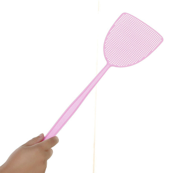 6 Pcs Plastic Fly Swatter Manual Swat Pest Control with Long Handle Assorted AU