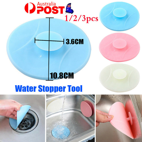 Universal Floor Plug Bathroom Kitchen Bath Tub Sink Silicone Water Stopper Tool