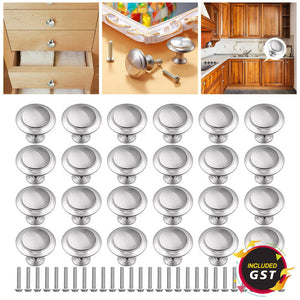 UP Stainless Steel Door Knobs Cabinet Handles Cupboard Drawer Kitchen 27MM