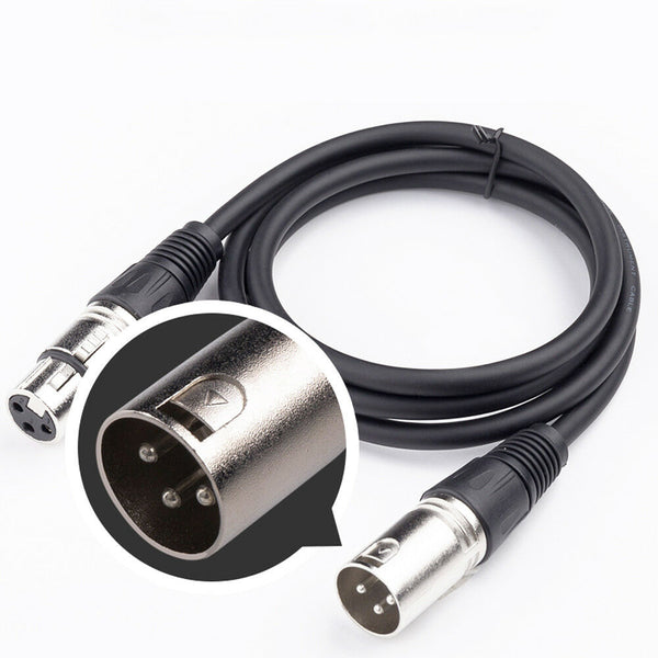 2M-5M Balanced Microphone Cable XLR Patch Lead Male to Female Extension Mic AU