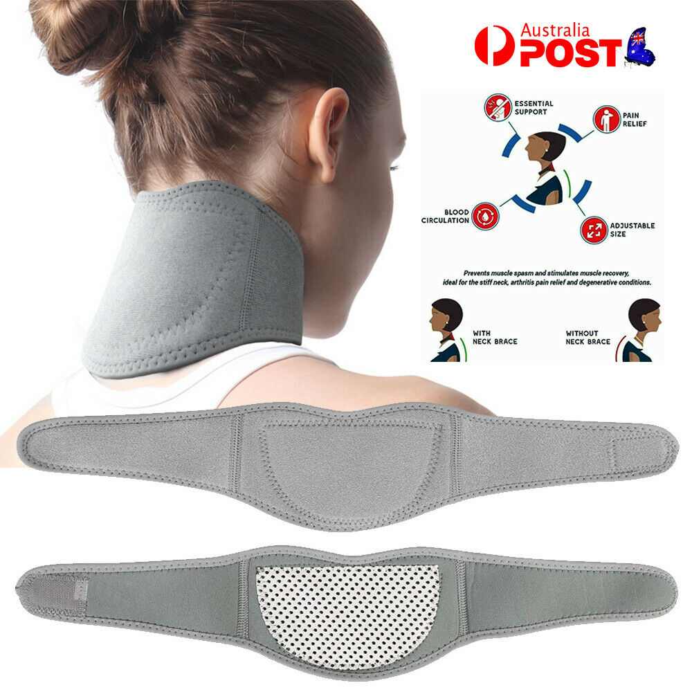 Neck Protector Pain Relief Support Brace Strap Cervical Collar Compression Wrap