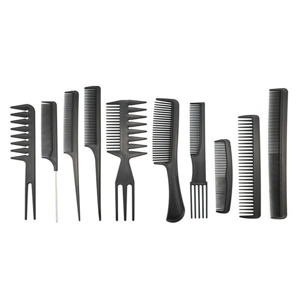 10Pcs/Set Hair Combs Salon Hairdressing Hair Style Barber Plastic Brush Comb