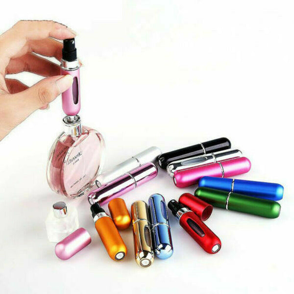 Portable Perfume Atomiser Refill Travel Bottle Mini Pump Spray Scent Pocket 5ML