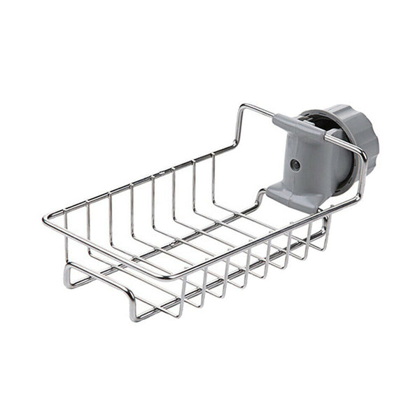 Kitchen Sink Faucet Shelf Sponge Dish Cloth Rack Holder Racks Storage Organizer