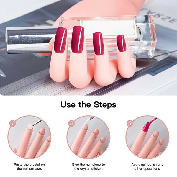 Practice Model Hand Nail Art Trainer Hand Fake Hand For Acrylic Gel False AU NEW