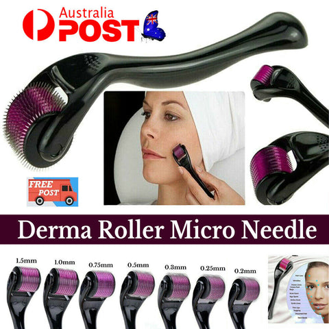 540 Titanium Micro Needle Derma Roller Beard Hair Regeneration Growth Skin Care