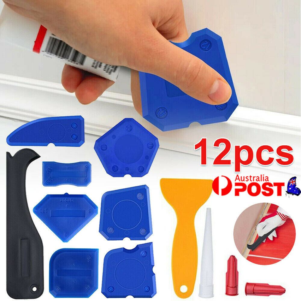 12Pcs  Spreader   Profiling Applicator  Tool Kit Tile Grouting Silicone Sealant