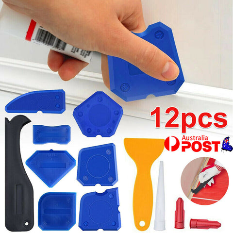 12Pcs  Spreader   Profiling Applicator  Tool Kit Tile Grouting Silicone Sealant