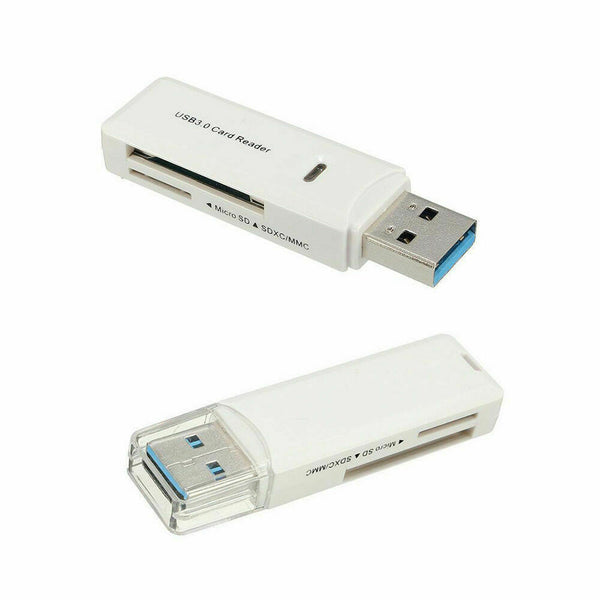 2in1 USB 3.0 Memory Card Reader Micro SD SDXC MMC TF LED Adapter For Mac Wins