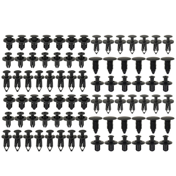 190Pcs Car Auto Trim Body Plastic Push Pin Rivet Fastener Panel Moulding Clips