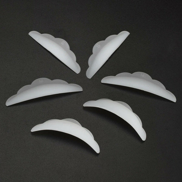 5Pairs Silicone Eyelash Perming Pad 3D Eyelash Lashes Rods Shield Lifting Patch