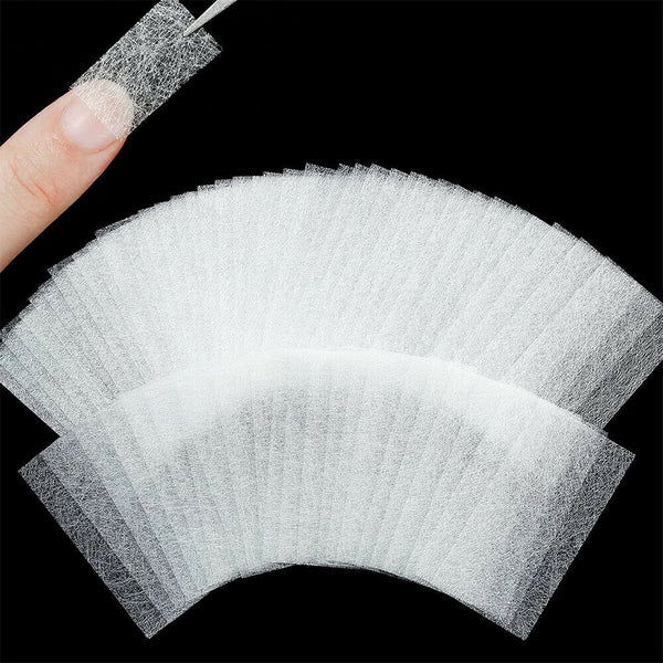 10 Pieces Nail Silk Wrap Repair Kit Extension Silk Fiberglass for Gel Extension