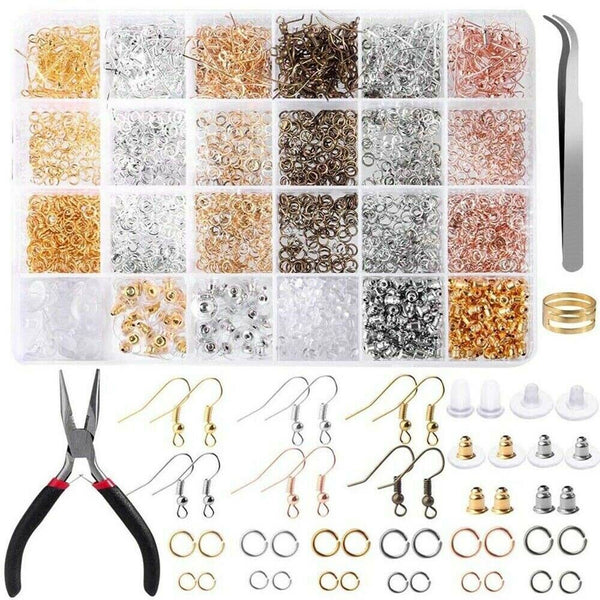 DIY Jewellery Making Kit Wire Findings Pliers Starter Tool Earring Case  Supplies